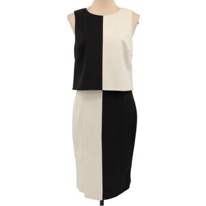 Julie Brown NYC Women's‎ Sleeveless Skirt Set Size 8 Color Block Faux Suede NWT